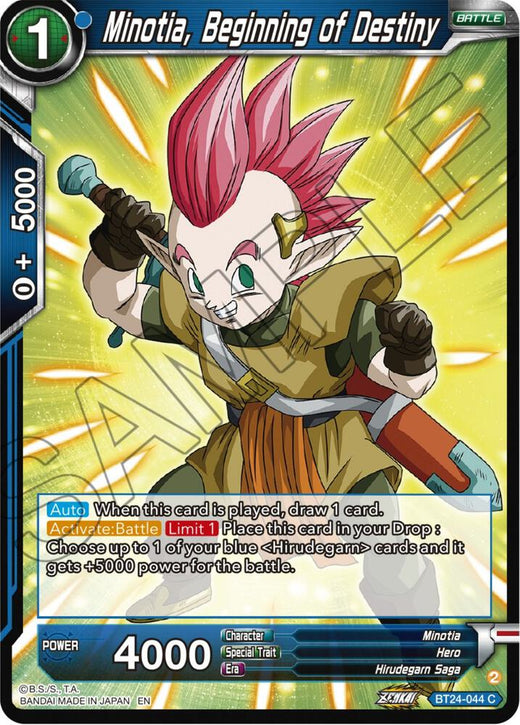 Minotia, Beginning of Destiny BT24-044 Common