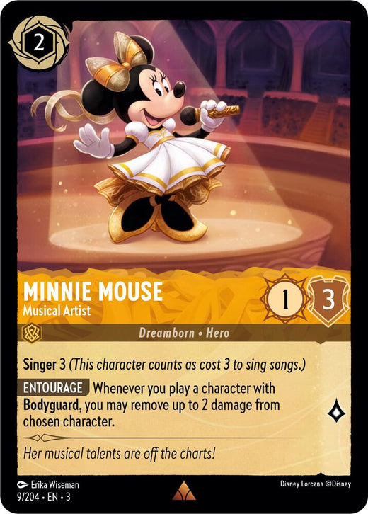 Minnie Mouse - Musical Artist 9/204 Rare