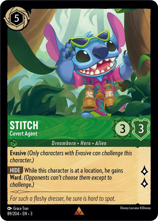 Stitch - Covert Agent 89/204 Rare