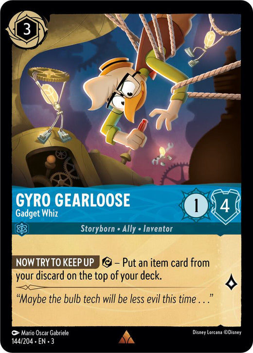 Gyro Gearloose - Gadget Whiz 144/204 Rare