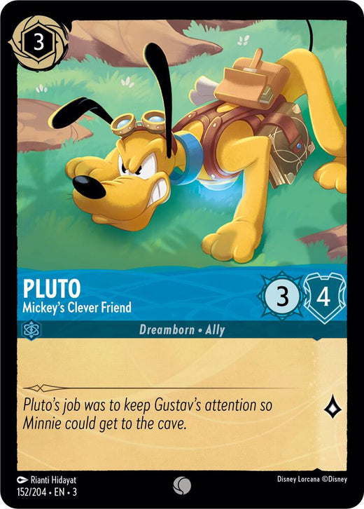 Pluto - Mickey's Clever Friend 152/204 Common