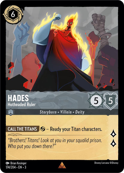Hades - Hotheaded Ruler 174/204 Rare