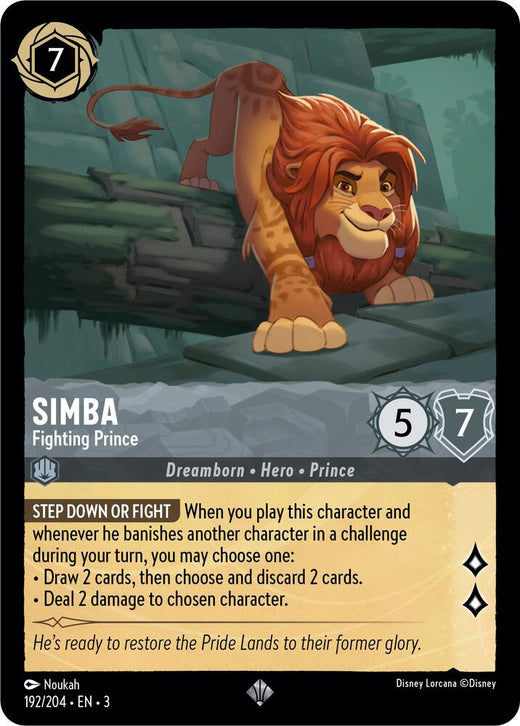 Simba - Fighting Prince 192/204 Super Rare