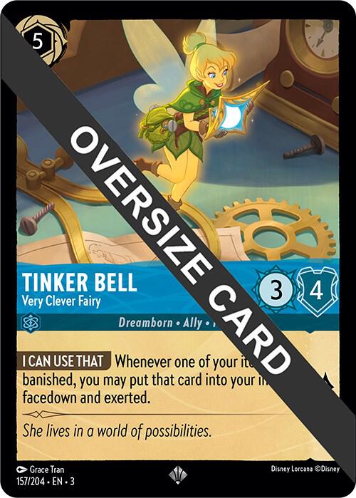 Tinker Bell - Very Clever Fairy (Oversized) 157/204 Super Rare Cold Foil