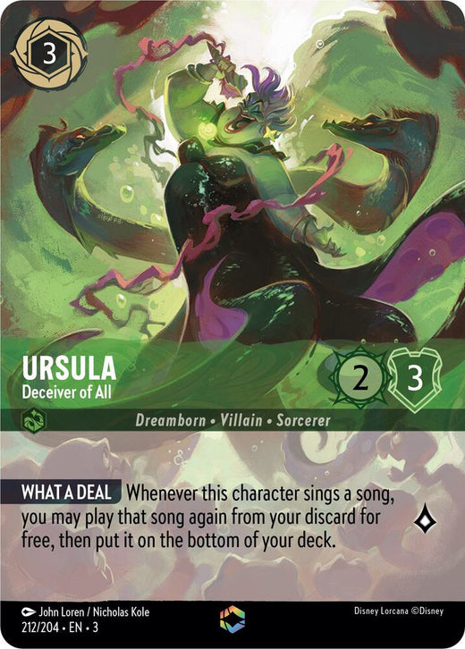 Ursula - Deceiver of All (Enchanted) 212/204 Enchanted Holofoil