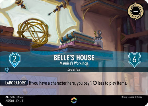 Belle's House - Maurice's Workshop (Enchanted) 219/204 Enchanted Holofoil