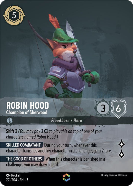 Robin Hood - Champion of Sherwood (Enchanted) 221/204 Enchanted Holofoil