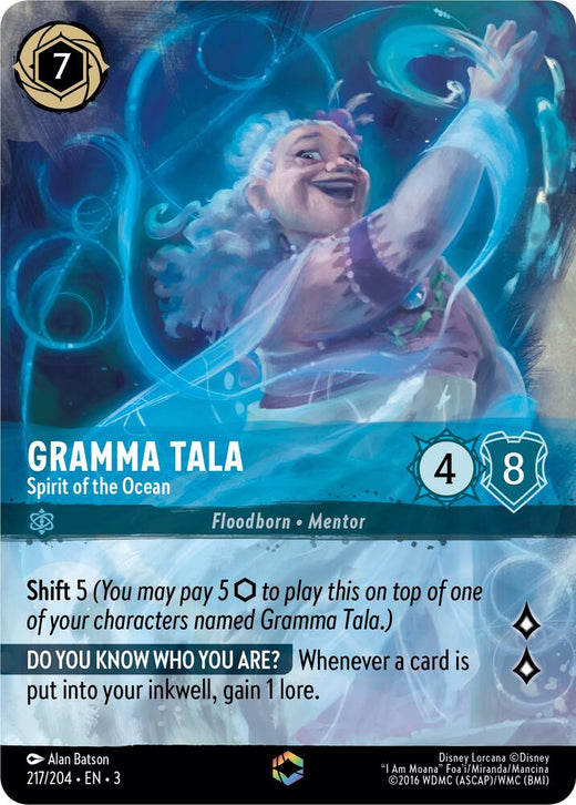 Gramma Tala - Spirit of the Ocean (Enchanted) 217/204 Enchanted Holofoil