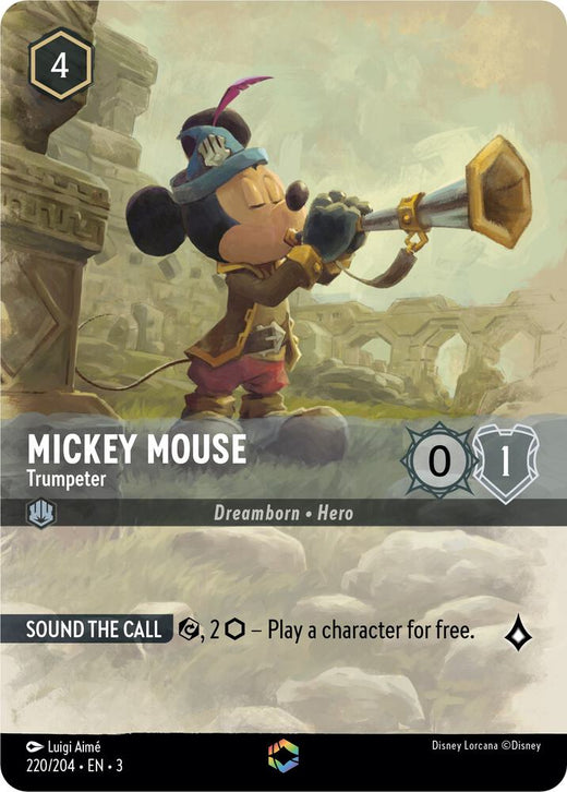 Mickey Mouse - Trumpeter (Enchanted) 220/204 Enchanted Holofoil