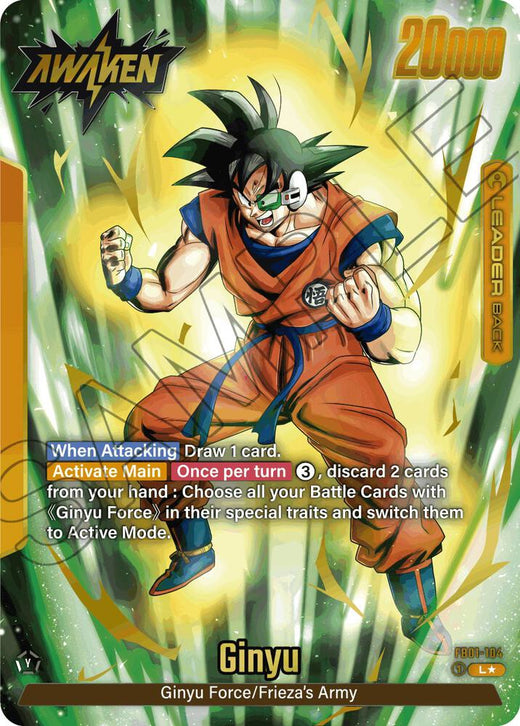 Ginyu - FB01-104 (Arte Alternativo) Líder Holo