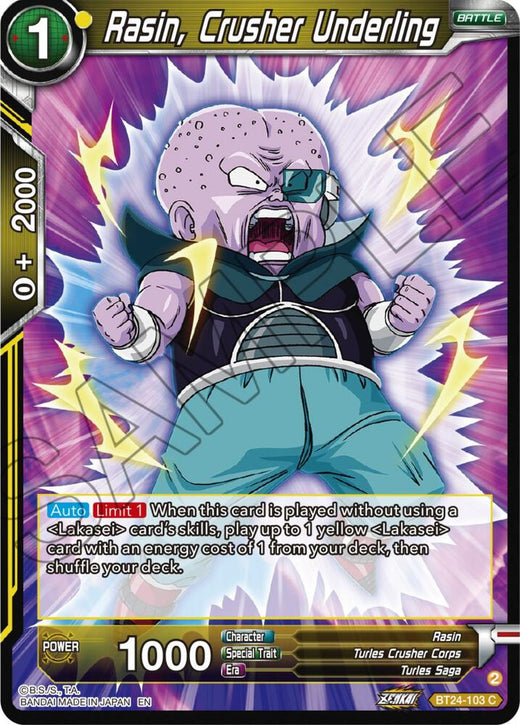 Rasin, Crusher Underling BT24-103 Common