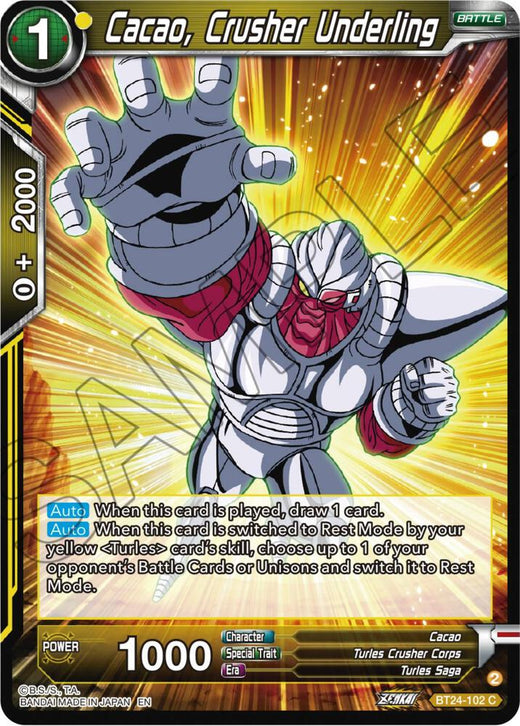 Cacao, Crusher Underling BT24-102 Common