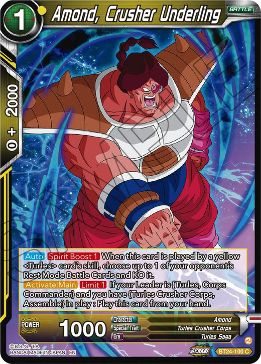 Amond, Crusher Underling BT24-100 Common