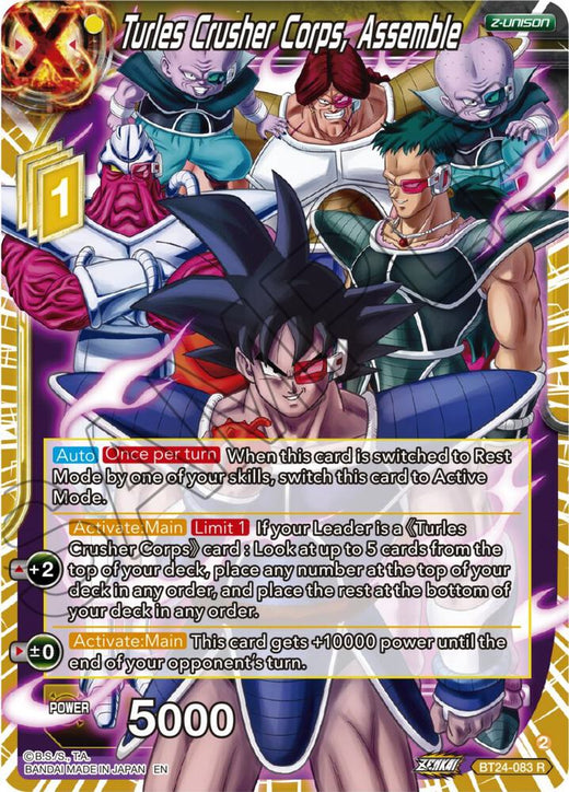 Turles Crusher Corps, Assemble BT24-083 Rare