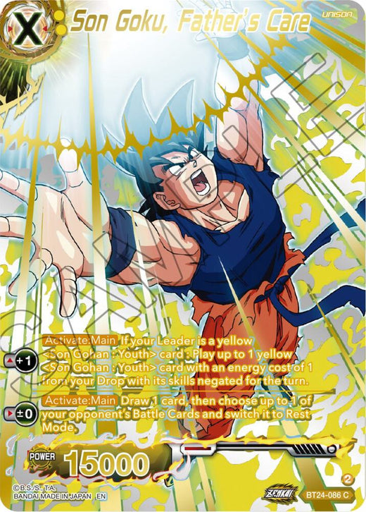 Son Goku, Father's Care (Collector Booster Gold) BT24-086 Common Foil