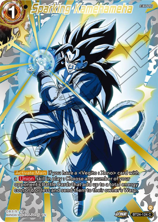 Sparking Kamehameha (Collector Booster Gold) BT24-124 Common Foil