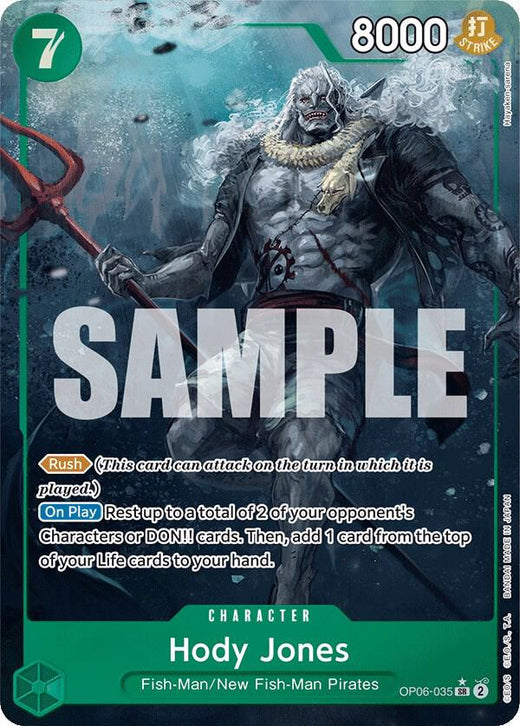 Hody Jones (035) (Alternate Art) OP06-035 SR Foil