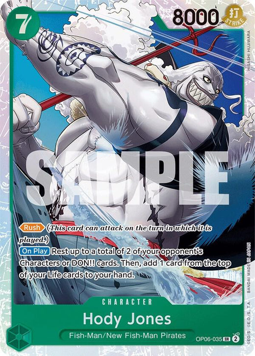 Hody Jones (035) OP06-035 SR Foil