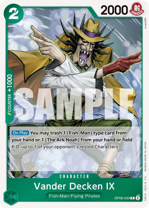 Vander Decken IX OP06-033 R Foil