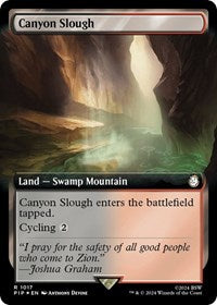 Canyon Slough (Extended Art) (Surge Foil) 1017 R