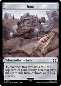 Junk // Treasure Double-Sided Token 15 // 18 T