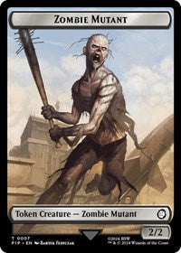 Zombie Mutant // Clue Double-Sided Token 7 // 11 T