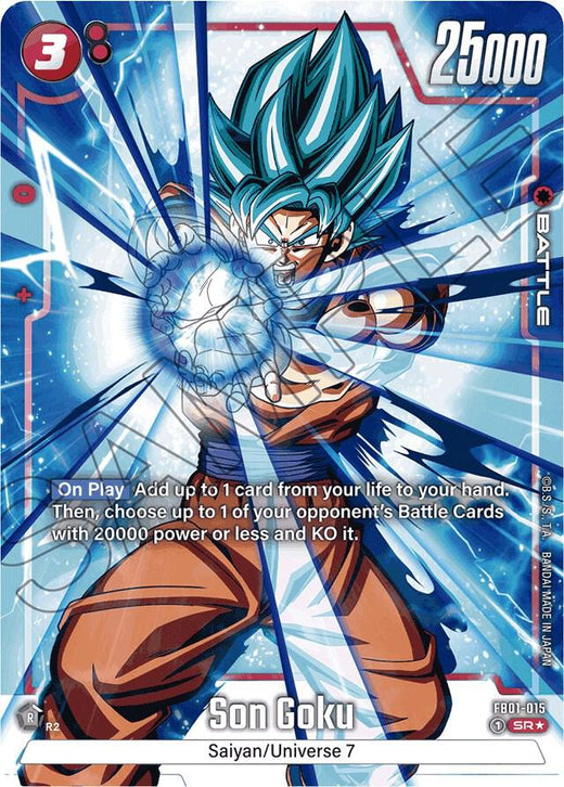 Son Goku - FB01-015 (Arte Alternativo) Super Rara Holográfica