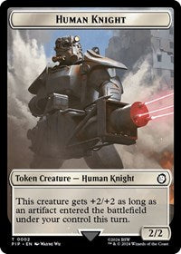 Human Knight // Copy Double-Sided Token 2 // 1 T