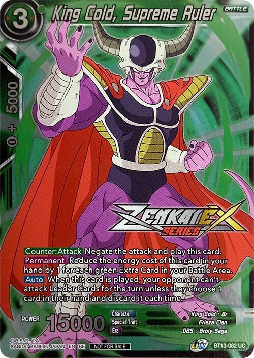 King Cold, Supreme Ruler (Event Pack 14) BT13-082 Promo Foil