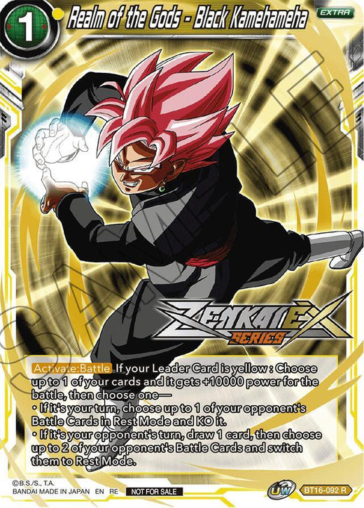 Realm of the Gods - Black Kamehameha (Event Pack 14) BT16-092 Promo Foil
