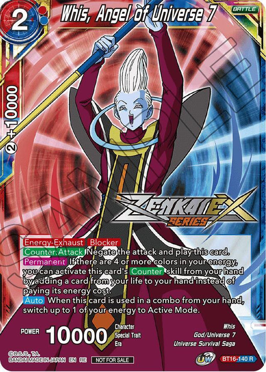 Whis, Angel of Universe 7 (Event Pack 14) BT16-140 Promo Foil