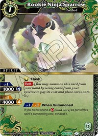 Rookie Ninja Sparrow (Event Pack 2024 Vol. 1) | Launch & Event Promos | Rare | Holofoil | #BSS04-070