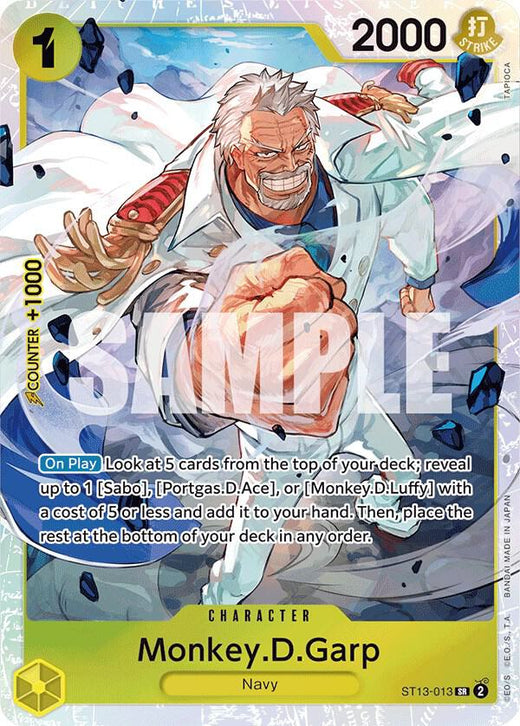 Monkey.D.Garp ST13-013 SR Foil