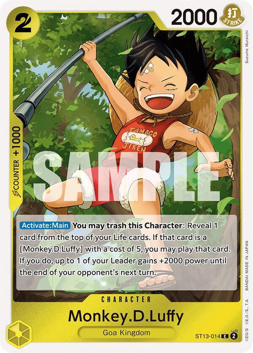 Monkey.D.Luffy (014) ST13-014 C Foil