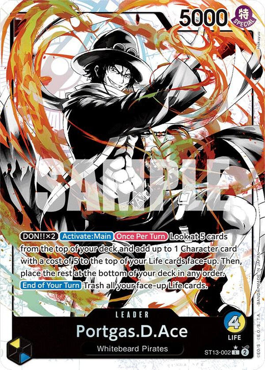 Portgas.D.Ace (002) (Parallel) ST13-002 L Foil