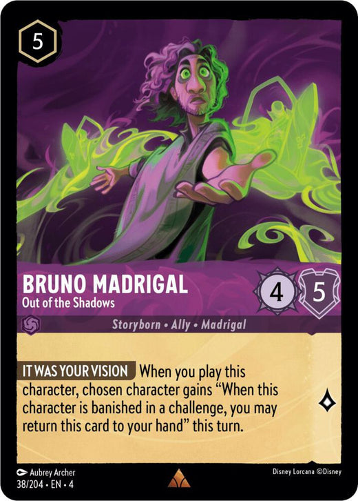 Bruno Madrigal - Out of the Shadows 38/204 Rare