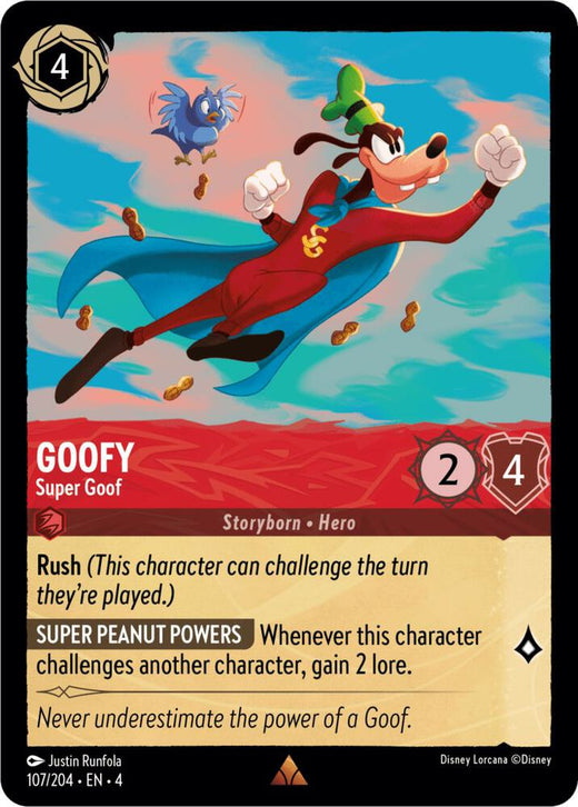 Goofy - Super Goof 107/204 Rare