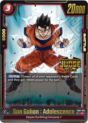 Son Gohan : Adolescencia (Judge Pack (Store Judge) 01) FB01-016 Promo Foil