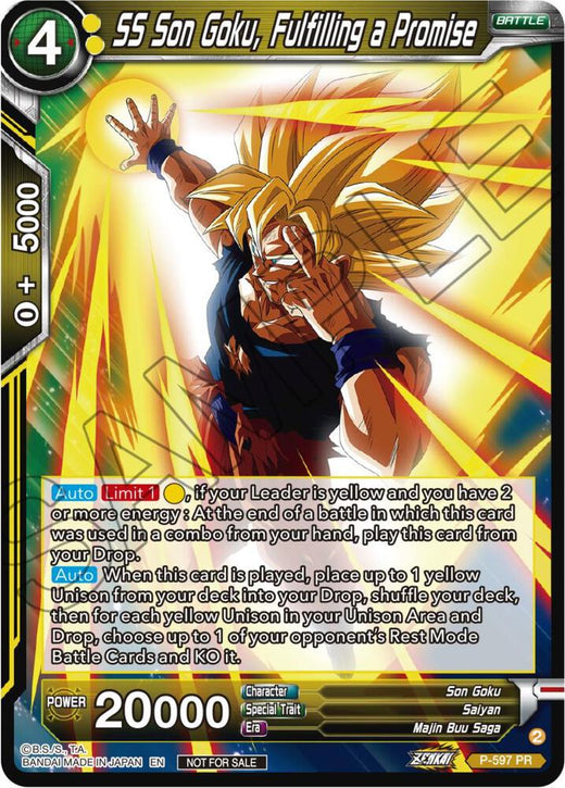 SS Son Goku, Fulfilling a Promise (Deluxe Pack 2024 Vol.1) P-597 Promo