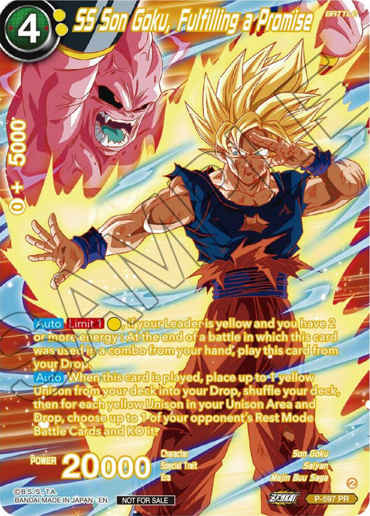 SS Son Goku, Fulfilling a Promise (Alternate Art) (Deluxe Pack 2024 Vol.1) P-597 Promo Foil