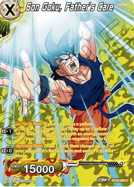 Son Goku, Father's Care (Collector Booster Silver) BT24-086 Common Foil