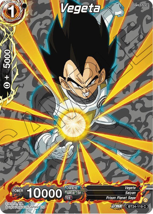 Vegeta (Collector Booster Silver) BT24-119 Common Foil
