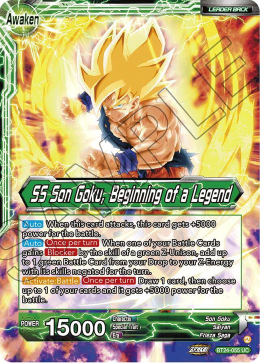 Son Goku // SS Son Goku, Beginning of a Legend (Collector Booster Foil) BT24-055 Uncommon
