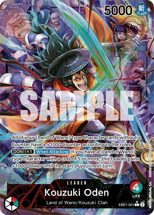 Kouzuki Oden (Alternate Art) EB01-001 L Foil
