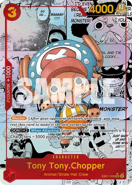 Tony Tony.Chopper (Alternate Art) (Manga) EB01-006 SR Foil