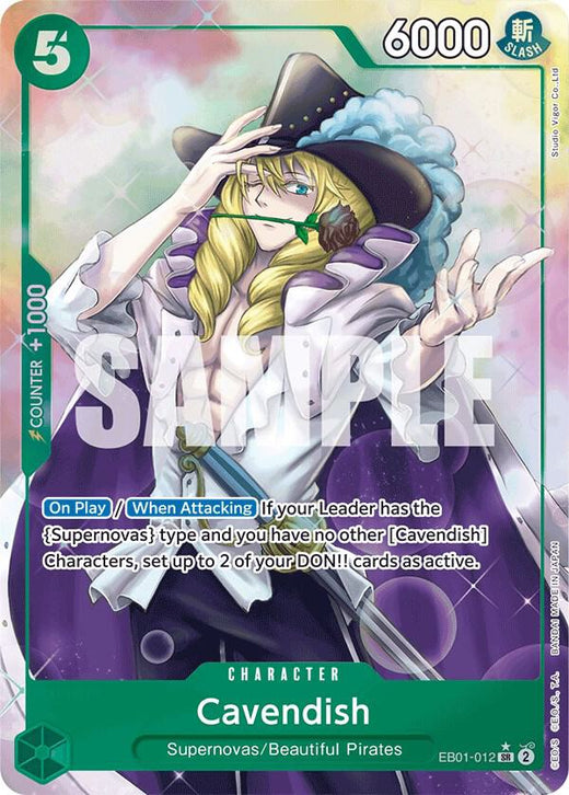 Cavendish (Alternate Art) EB01-012 SR Foil
