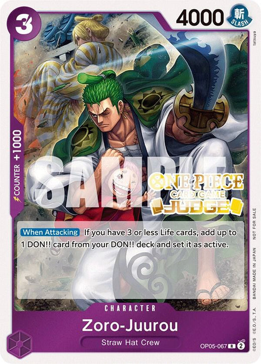 Zoro-Juurou (Judge Pack Vol. 3) OP05-067 R Foil