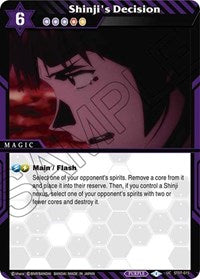 Shinji's Decision | Starter Deck 07: Destined Assault | Uncommon | Holofoil | #ST07-015