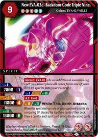 New EVA-02a -Backdoor Code Triple Nine- | Collaboration Booster 01: Halo of Awakening | Rare | Holofoil | #CB01-003