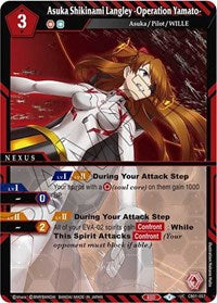 Asuka Shikinami Langley -Operation Yamato- | Collaboration Booster 01: Halo of Awakening | Uncommon | Normal | #CB01-057